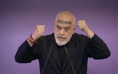 Do lidh besë me shqiptarët, thotë njeriu që ka të shkruar në ballë fjalën "besëthym"