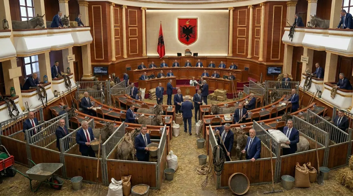 Kuvendi rebrandohet si fermë gomarësh për të tërhequr turistët e huaj