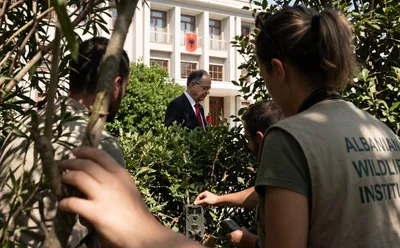 Besohej si specie e zhdukur / Presidenti i Republikës rishfaqet në natyrë