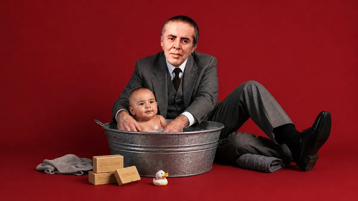 PROFECIA E GOVATËS: Zbulohet fotoja ku Enver Hoxha lan foshnjën Edvin me sapun Rrogozhine