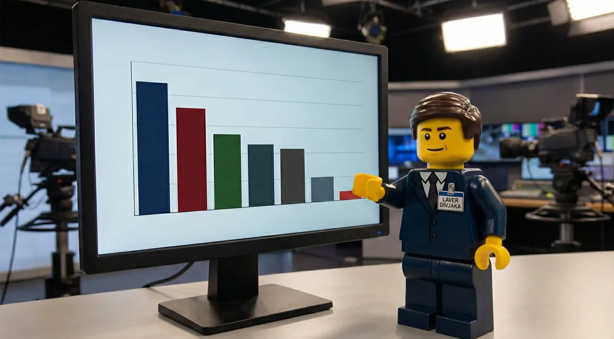 E bujshme / Sondazhi i fundit tregon një shirit më të gjatë se të tjerët